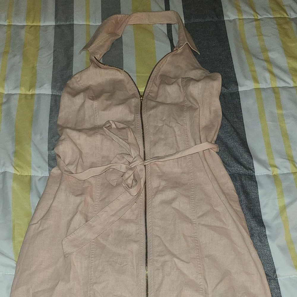 GBG Los Angeles Peach mini halter dress